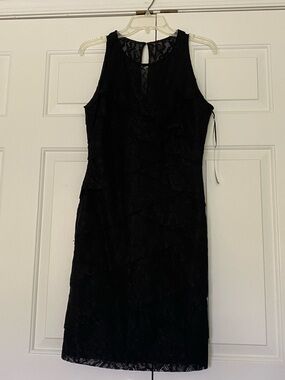 White House Black Market Black Lace Midi Dress NWT Instantly Slimming Dress